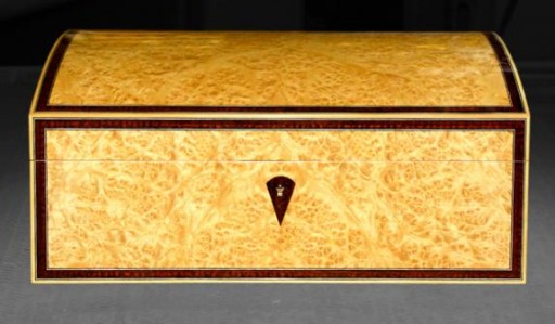 Jewellery Box Is Veneered With An Unusually Pale Myrtle Fine