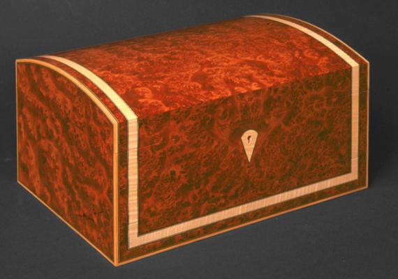 Domed Top Jewellery Box Veneered With Thuya Fine Decorative Boxes